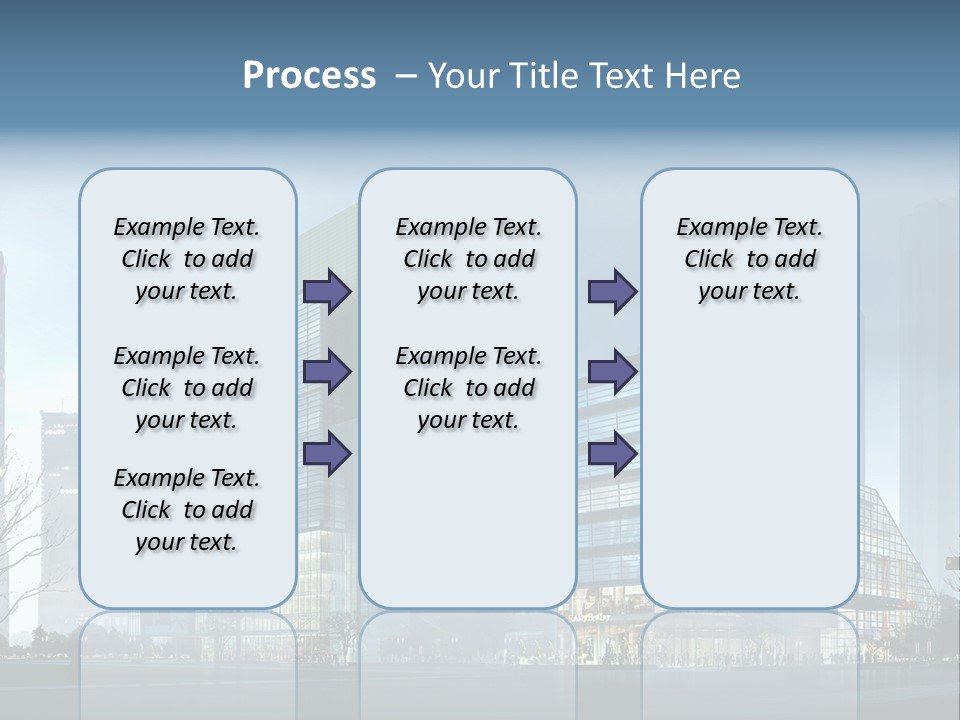 A Cityscape With Skyscrapers In The Background PowerPoint Template