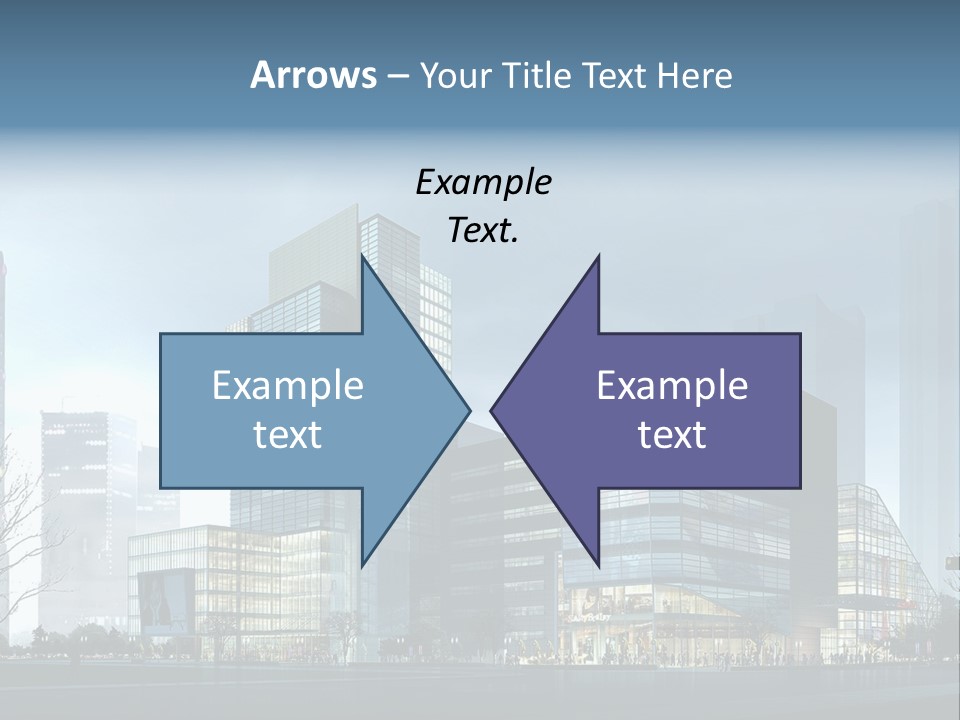 A Cityscape With Skyscrapers In The Background PowerPoint Template