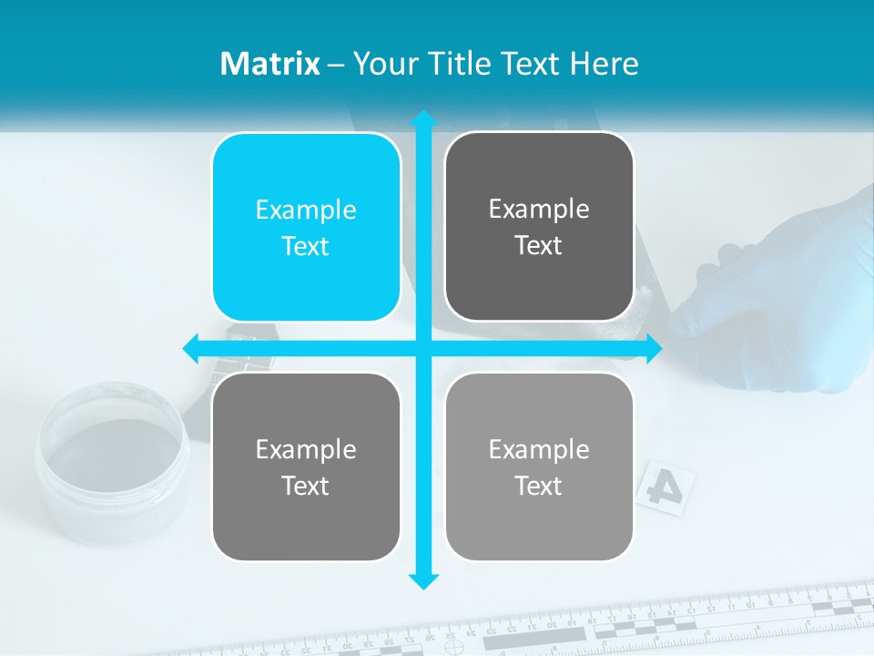 A Person In Blue Gloves Is Holding A Piece Of Paper PowerPoint Template