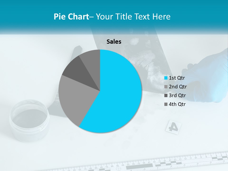 A Person In Blue Gloves Is Holding A Piece Of Paper PowerPoint Template