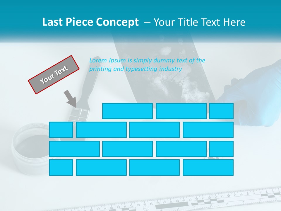 A Person In Blue Gloves Is Holding A Piece Of Paper PowerPoint Template