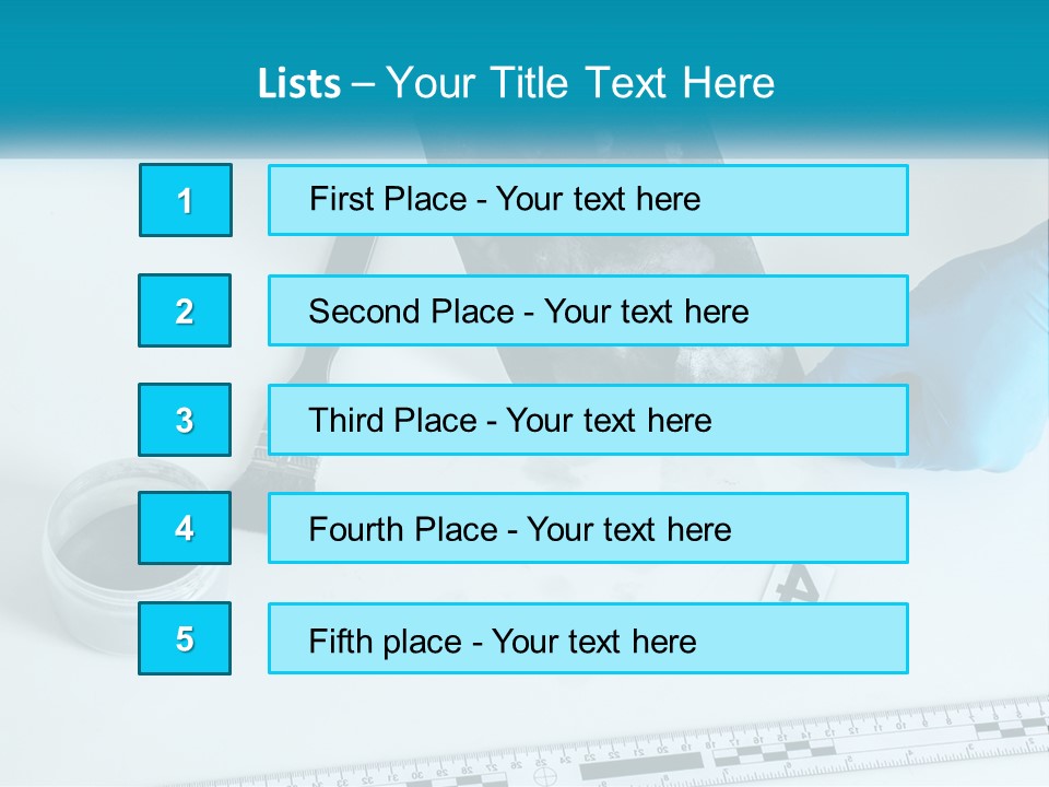 A Person In Blue Gloves Is Holding A Piece Of Paper PowerPoint Template