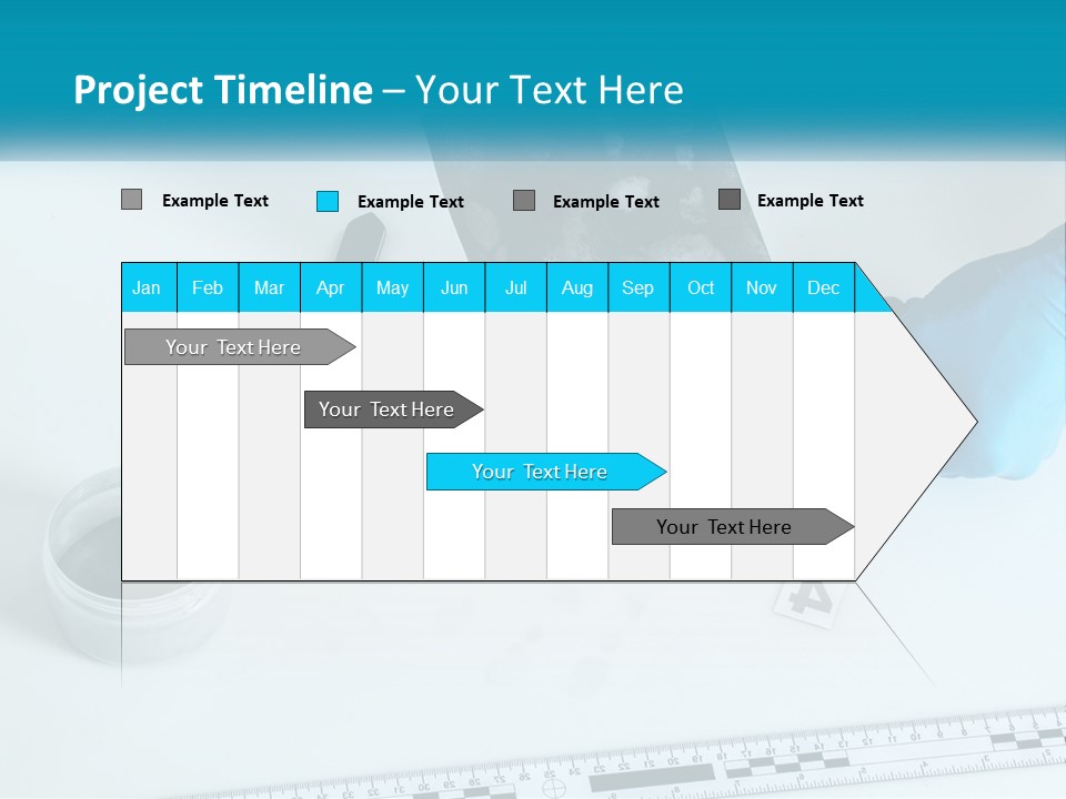 A Person In Blue Gloves Is Holding A Piece Of Paper PowerPoint Template