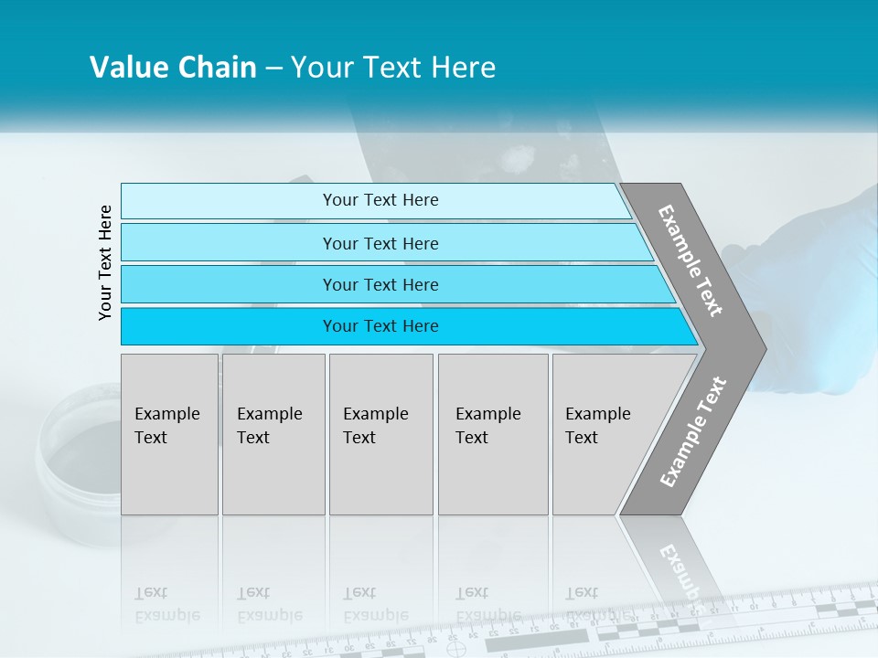 A Person In Blue Gloves Is Holding A Piece Of Paper PowerPoint Template