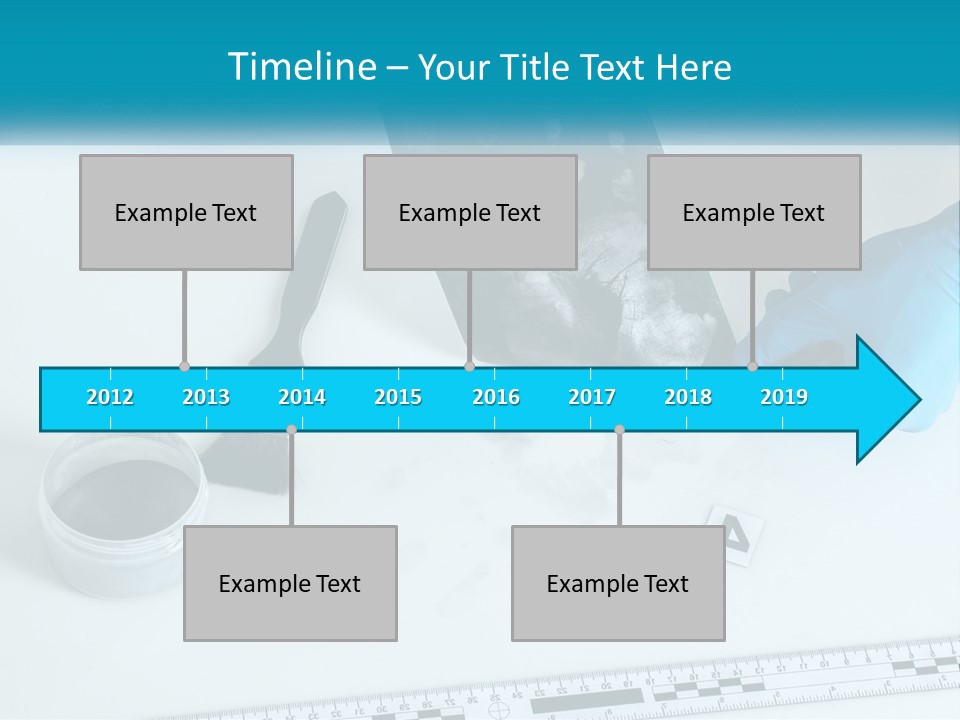 A Person In Blue Gloves Is Holding A Piece Of Paper PowerPoint Template