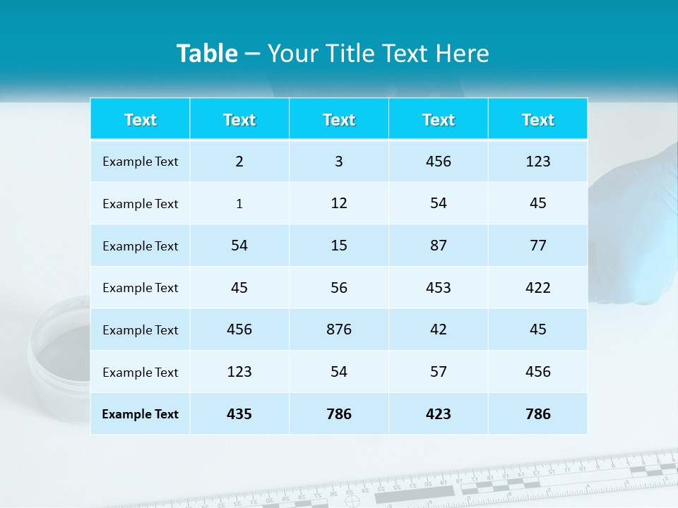 A Person In Blue Gloves Is Holding A Piece Of Paper PowerPoint Template