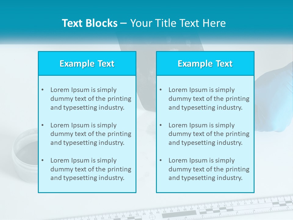 A Person In Blue Gloves Is Holding A Piece Of Paper PowerPoint Template