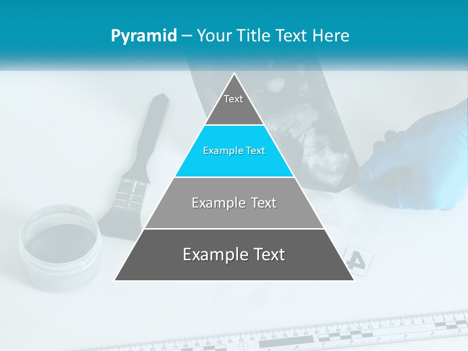 A Person In Blue Gloves Is Holding A Piece Of Paper PowerPoint Template