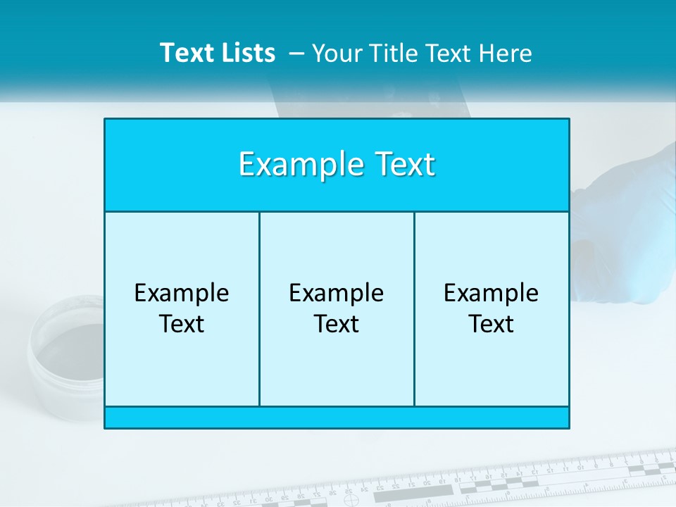 A Person In Blue Gloves Is Holding A Piece Of Paper PowerPoint Template