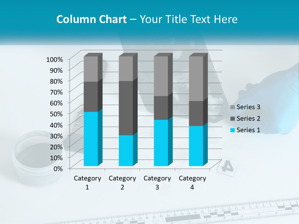 A Person In Blue Gloves Is Holding A Piece Of Paper PowerPoint Template