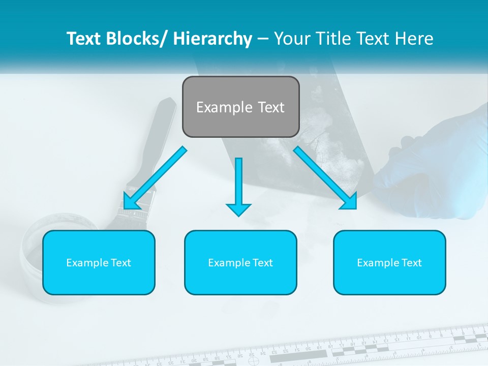 A Person In Blue Gloves Is Holding A Piece Of Paper PowerPoint Template