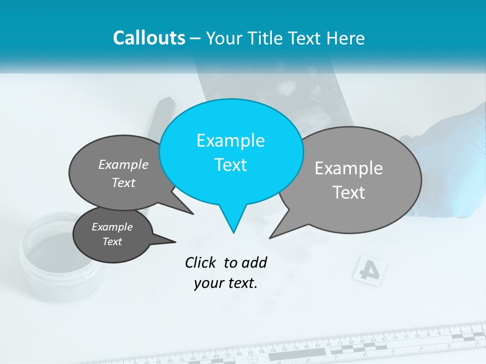 A Person In Blue Gloves Is Holding A Piece Of Paper PowerPoint Template