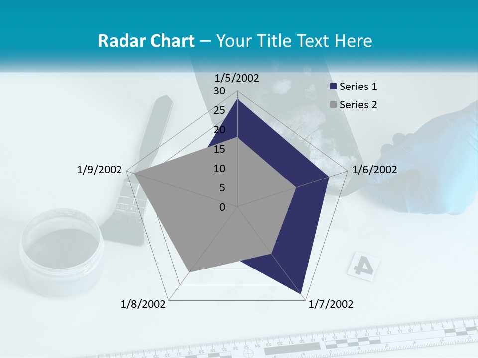 A Person In Blue Gloves Is Holding A Piece Of Paper PowerPoint Template
