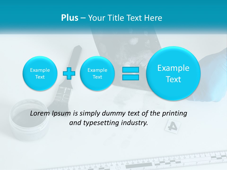A Person In Blue Gloves Is Holding A Piece Of Paper PowerPoint Template