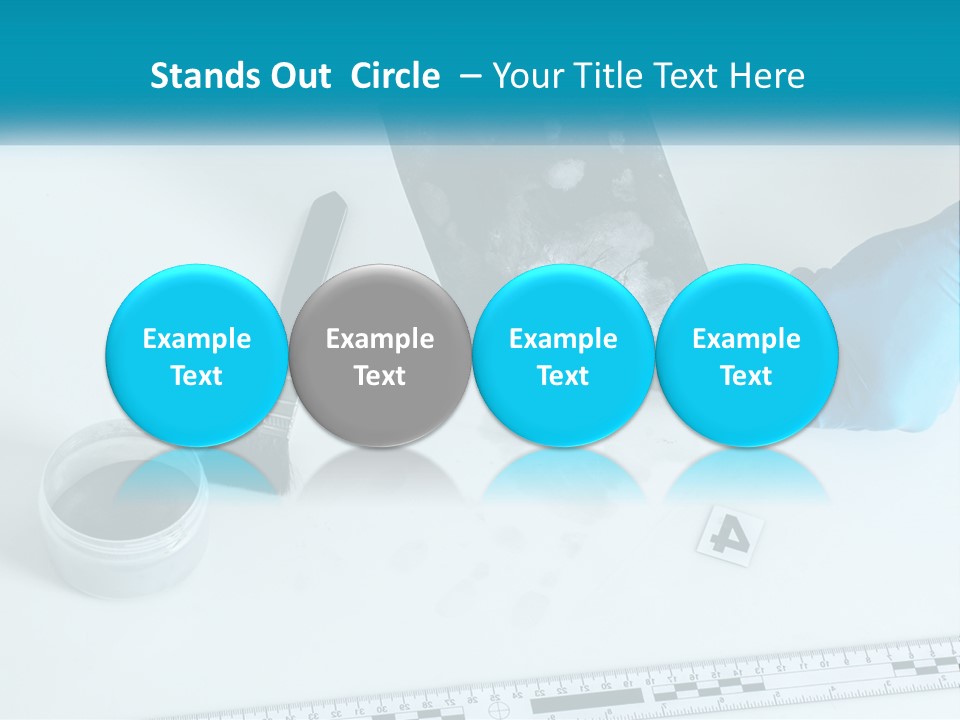 A Person In Blue Gloves Is Holding A Piece Of Paper PowerPoint Template