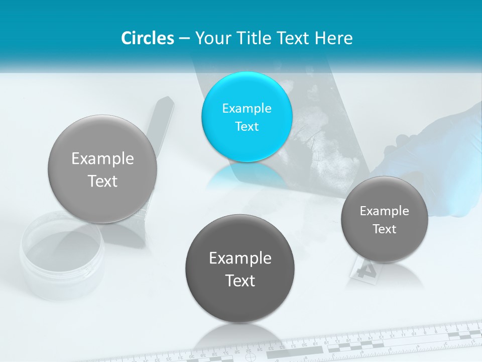 A Person In Blue Gloves Is Holding A Piece Of Paper PowerPoint Template