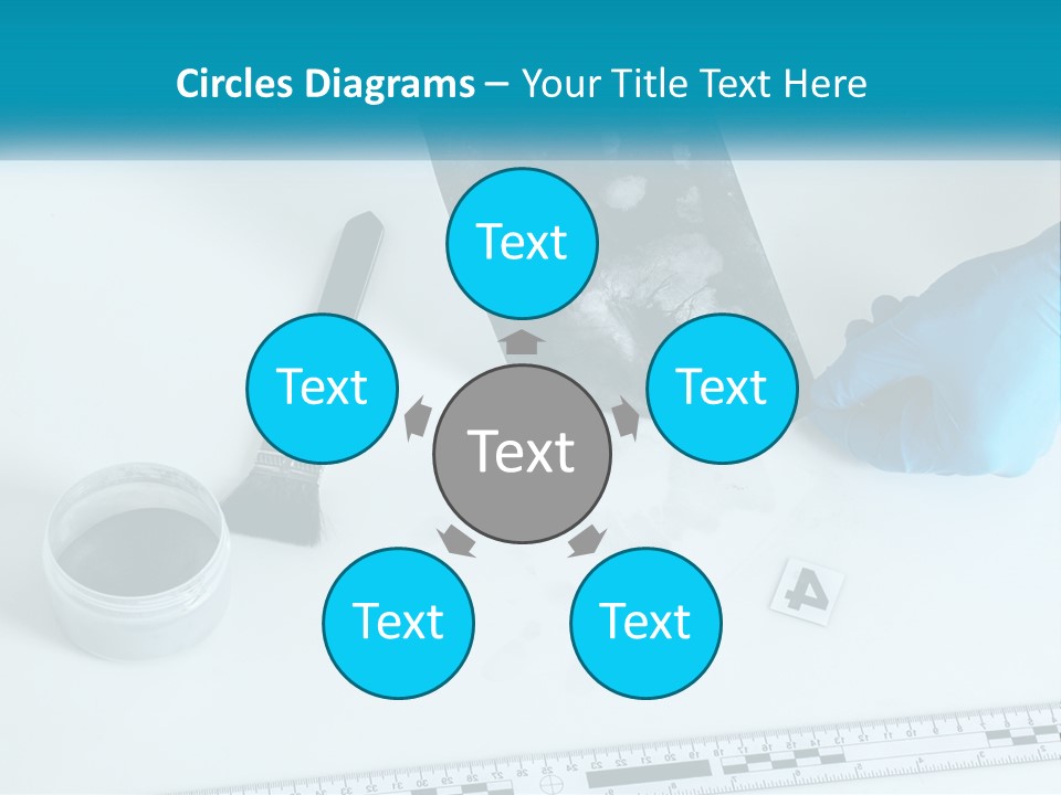 A Person In Blue Gloves Is Holding A Piece Of Paper PowerPoint Template