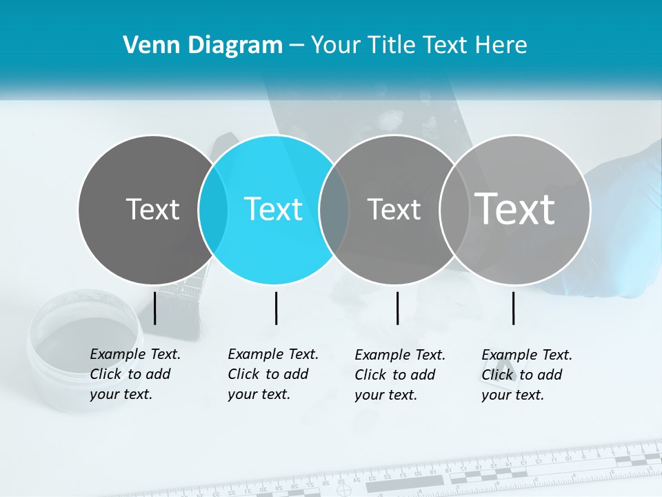 A Person In Blue Gloves Is Holding A Piece Of Paper PowerPoint Template