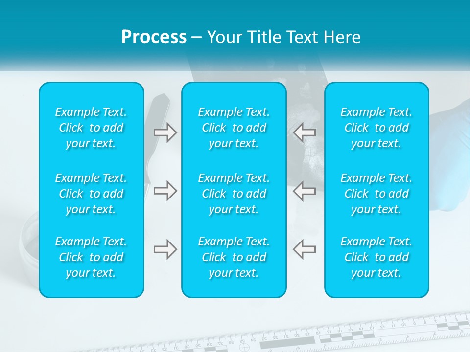 A Person In Blue Gloves Is Holding A Piece Of Paper PowerPoint Template