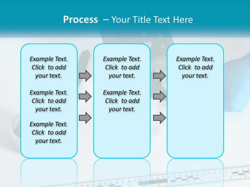 A Person In Blue Gloves Is Holding A Piece Of Paper PowerPoint Template