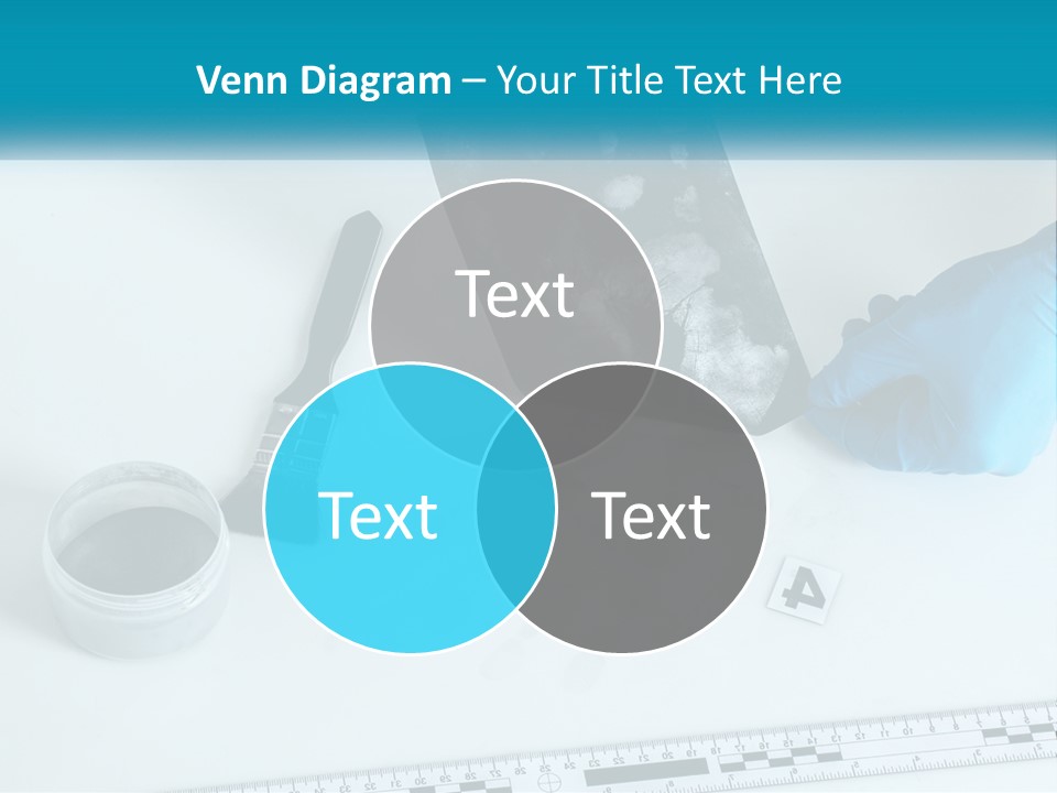 A Person In Blue Gloves Is Holding A Piece Of Paper PowerPoint Template