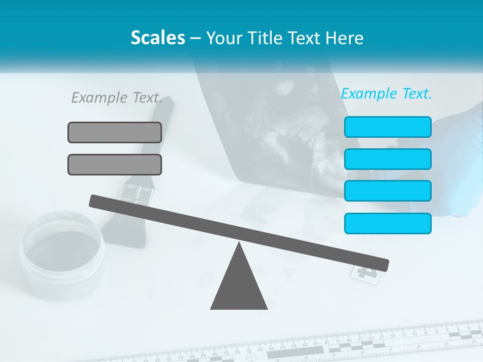 A Person In Blue Gloves Is Holding A Piece Of Paper PowerPoint Template