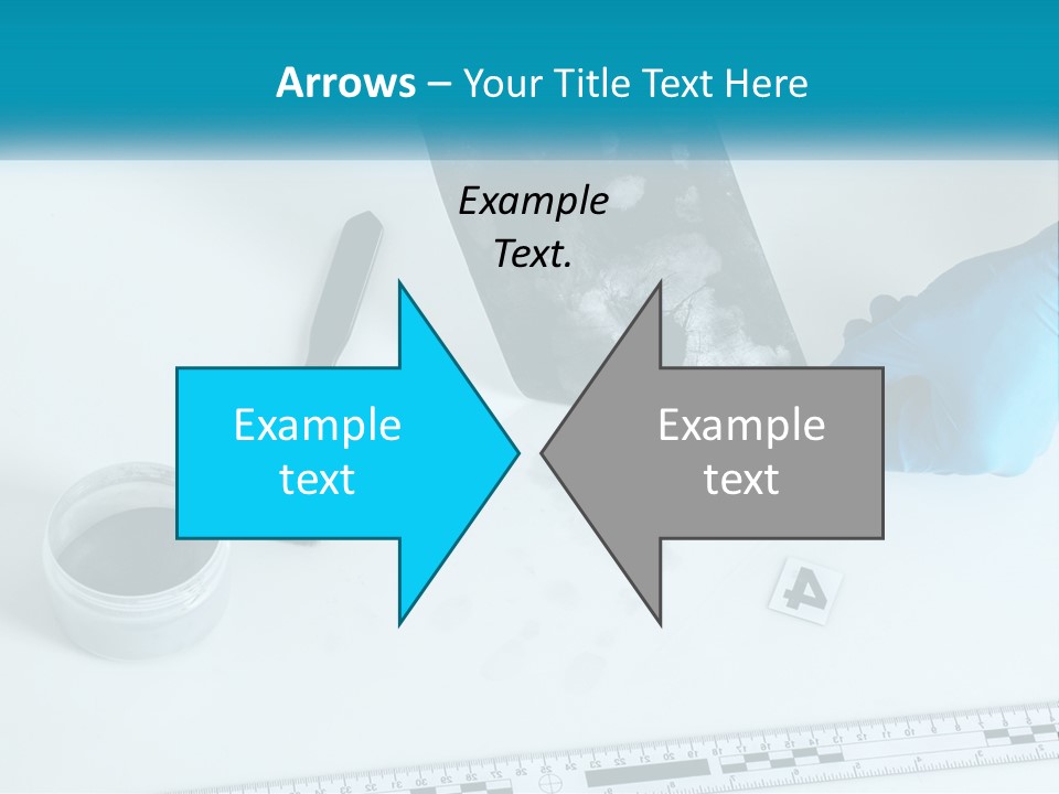 A Person In Blue Gloves Is Holding A Piece Of Paper PowerPoint Template