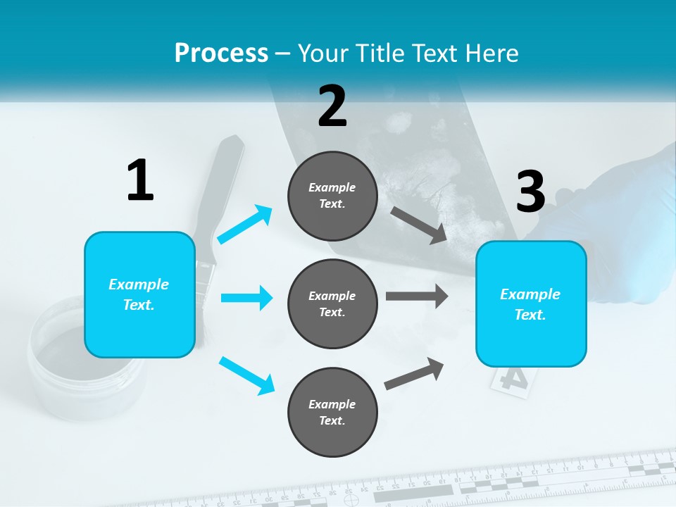 A Person In Blue Gloves Is Holding A Piece Of Paper PowerPoint Template