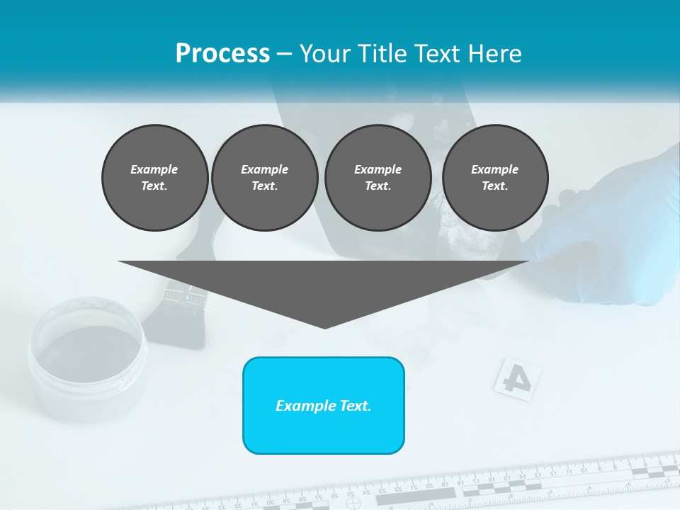 A Person In Blue Gloves Is Holding A Piece Of Paper PowerPoint Template