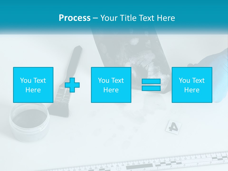 A Person In Blue Gloves Is Holding A Piece Of Paper PowerPoint Template