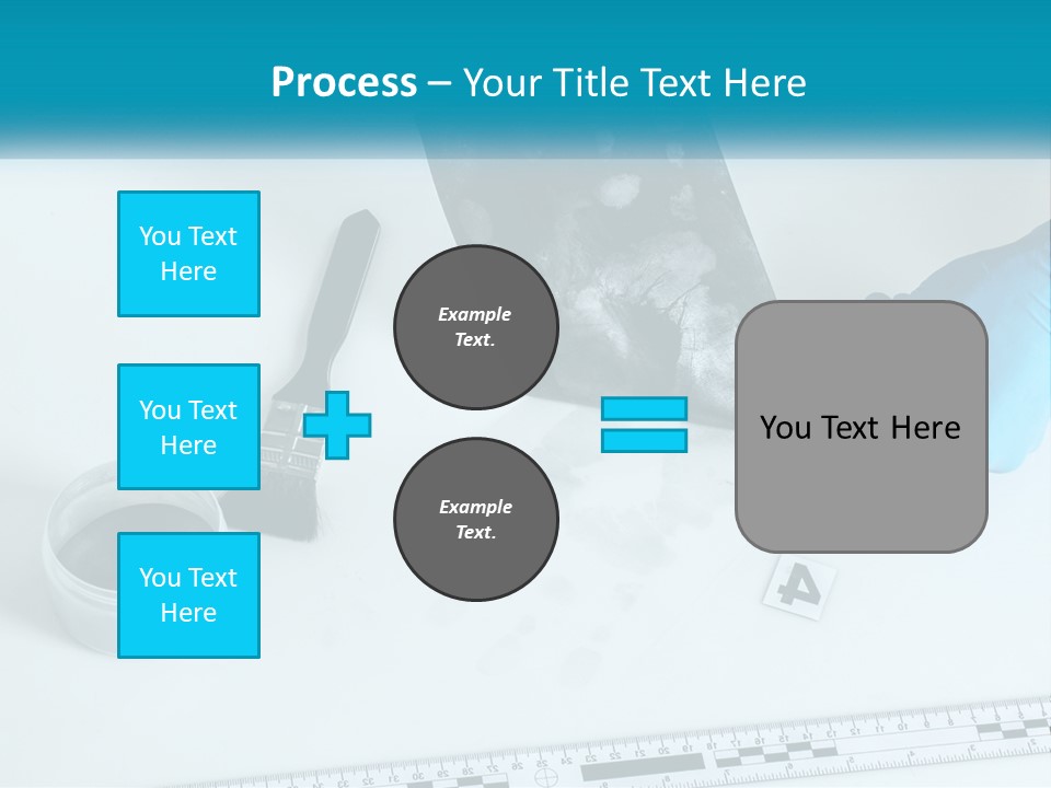 A Person In Blue Gloves Is Holding A Piece Of Paper PowerPoint Template