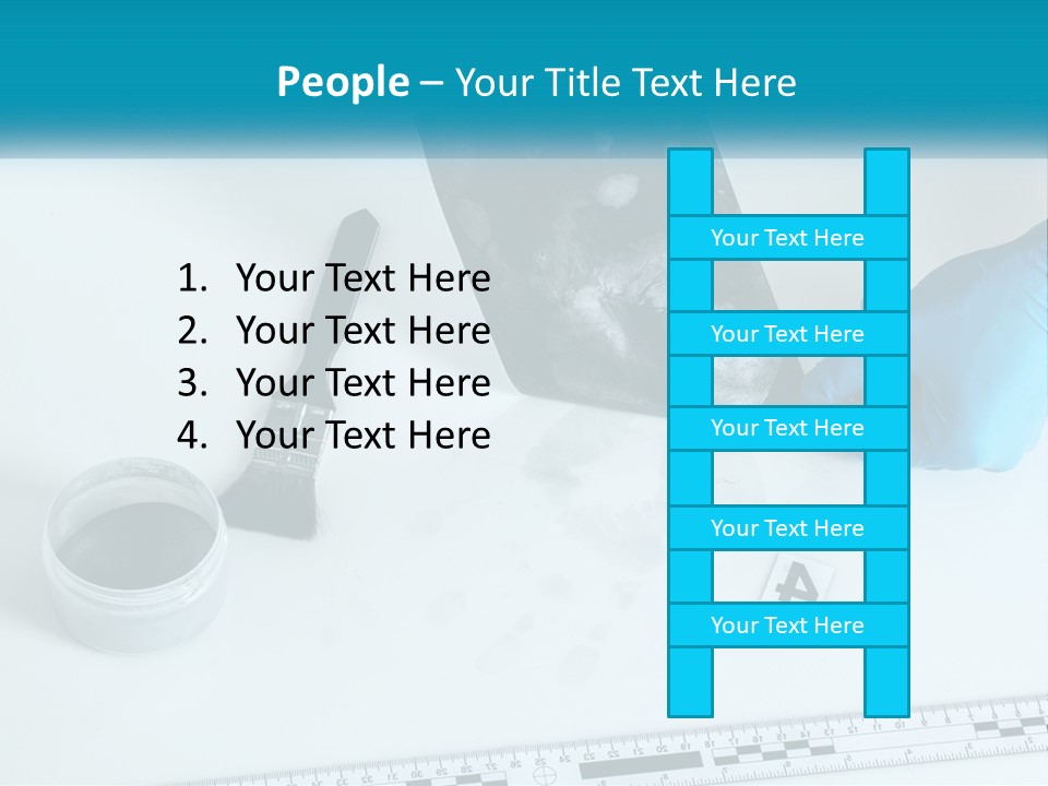 A Person In Blue Gloves Is Holding A Piece Of Paper PowerPoint Template