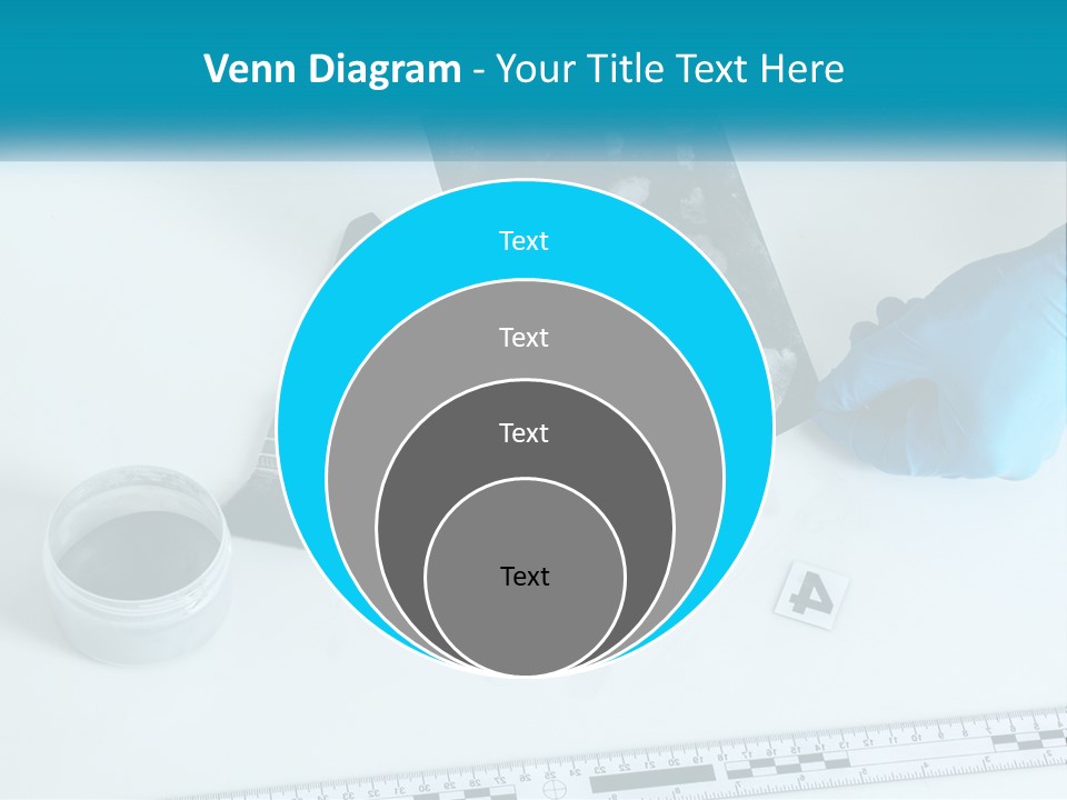 A Person In Blue Gloves Is Holding A Piece Of Paper PowerPoint Template