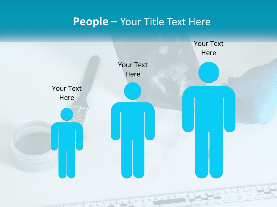 A Person In Blue Gloves Is Holding A Piece Of Paper PowerPoint Template