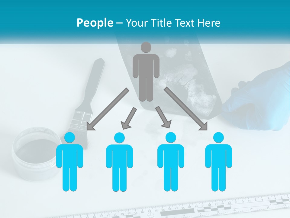 A Person In Blue Gloves Is Holding A Piece Of Paper PowerPoint Template