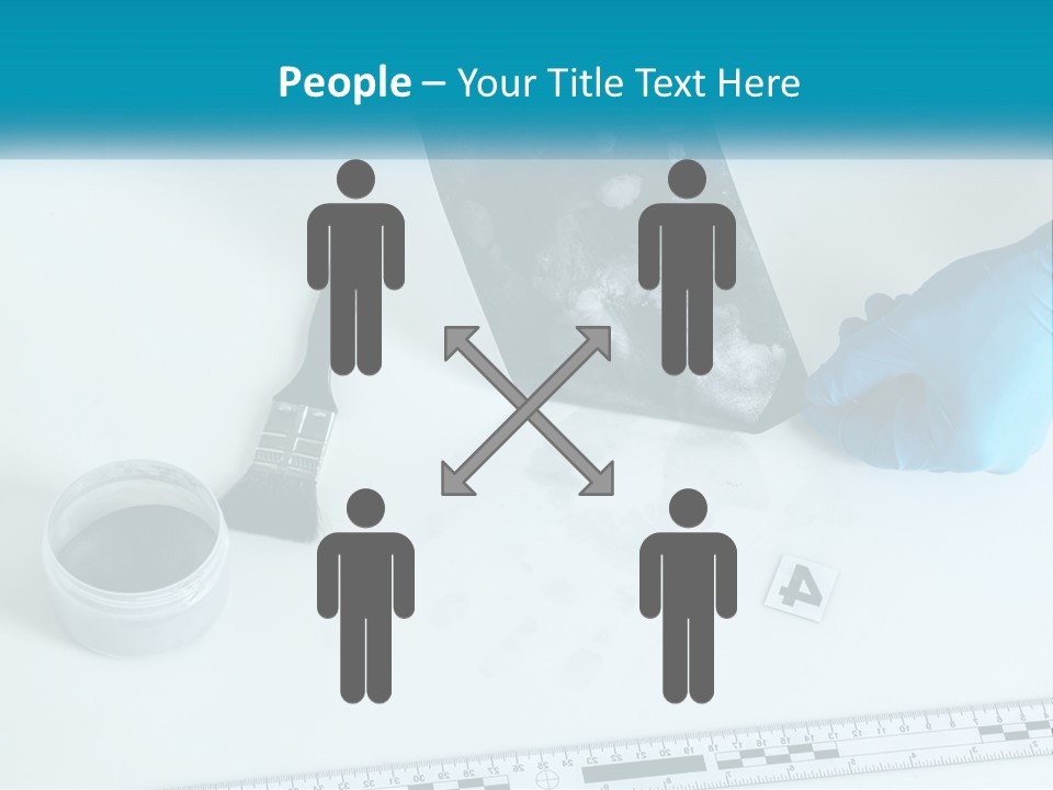 A Person In Blue Gloves Is Holding A Piece Of Paper PowerPoint Template