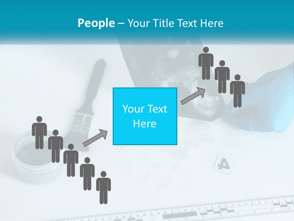 A Person In Blue Gloves Is Holding A Piece Of Paper PowerPoint Template