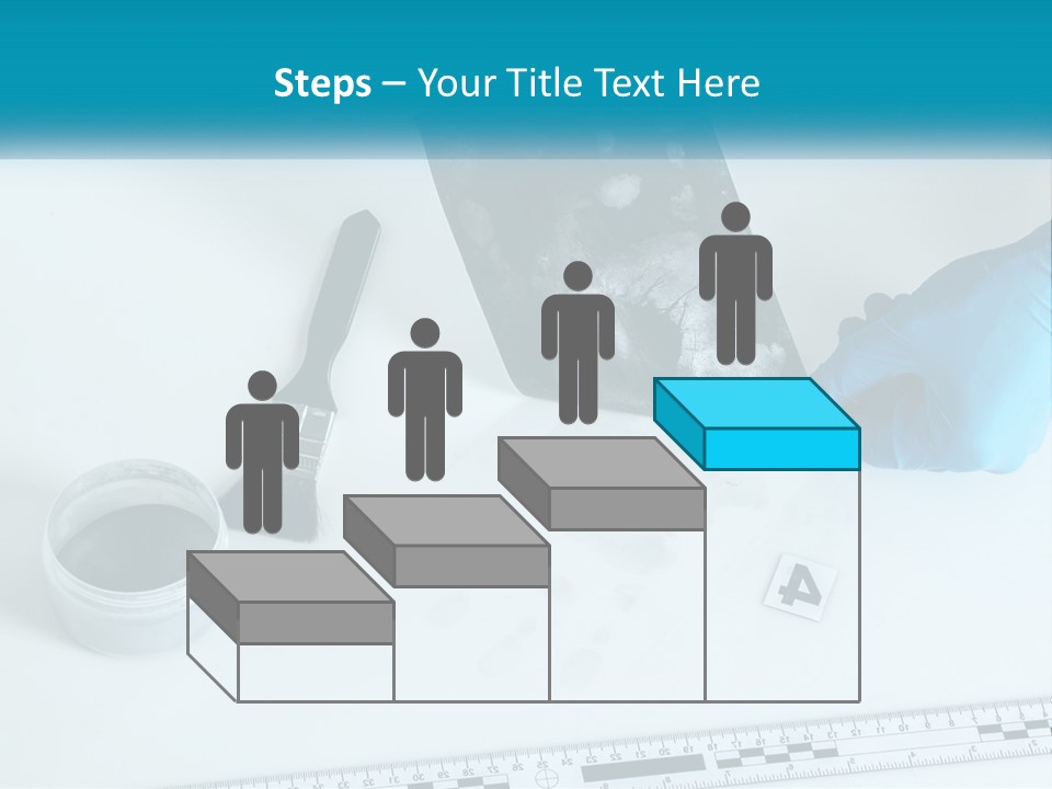 A Person In Blue Gloves Is Holding A Piece Of Paper PowerPoint Template