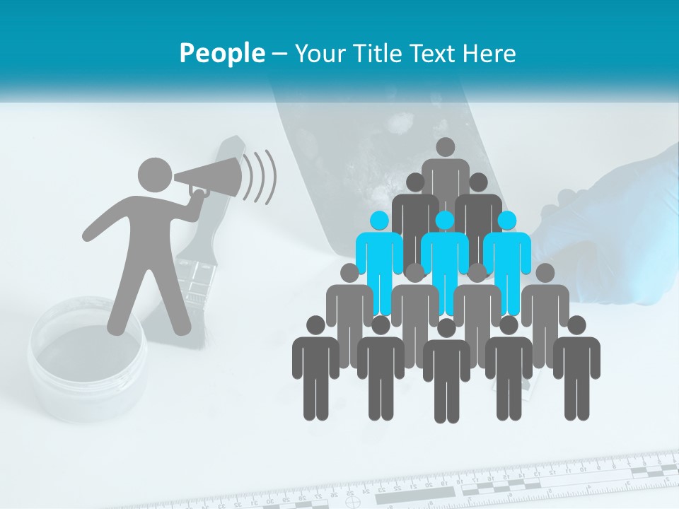 A Person In Blue Gloves Is Holding A Piece Of Paper PowerPoint Template