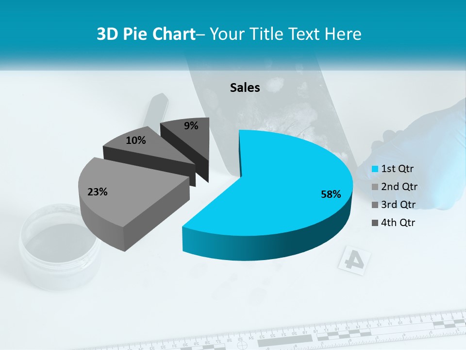 A Person In Blue Gloves Is Holding A Piece Of Paper PowerPoint Template