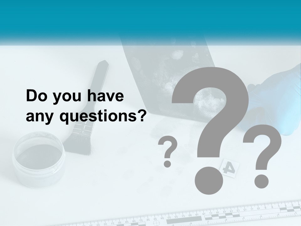 A Person In Blue Gloves Is Holding A Piece Of Paper PowerPoint Template