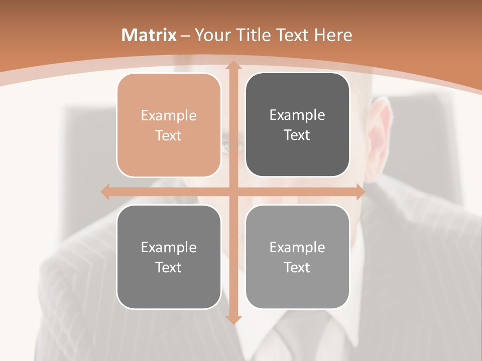 A Man In A Suit Is Looking At The Camera PowerPoint Template