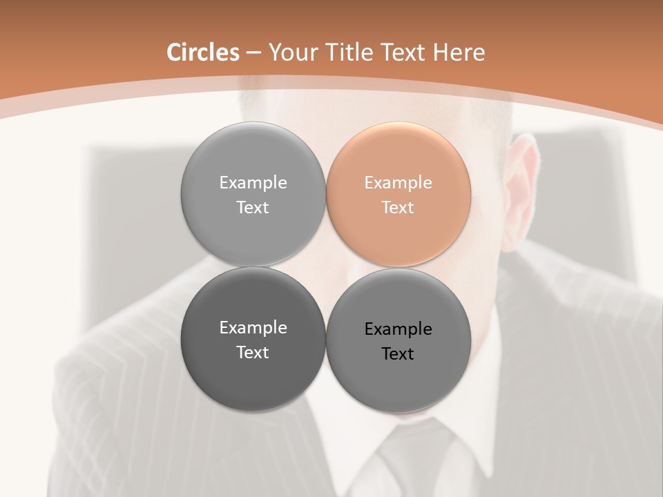 A Man In A Suit Is Looking At The Camera PowerPoint Template