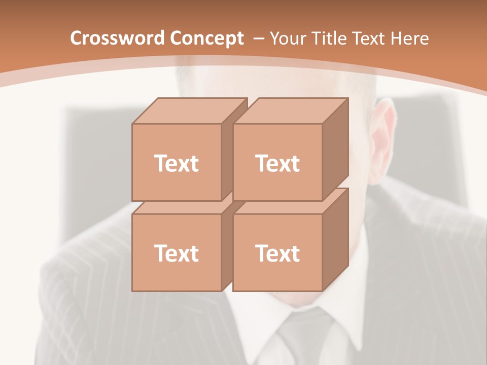 A Man In A Suit Is Looking At The Camera PowerPoint Template