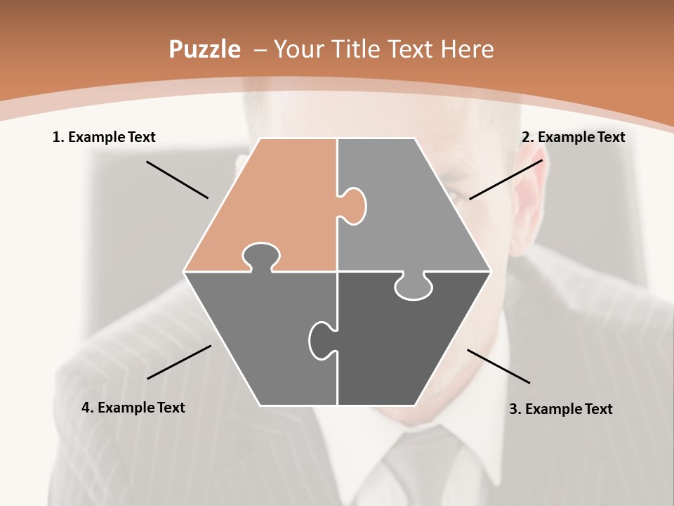 A Man In A Suit Is Looking At The Camera PowerPoint Template