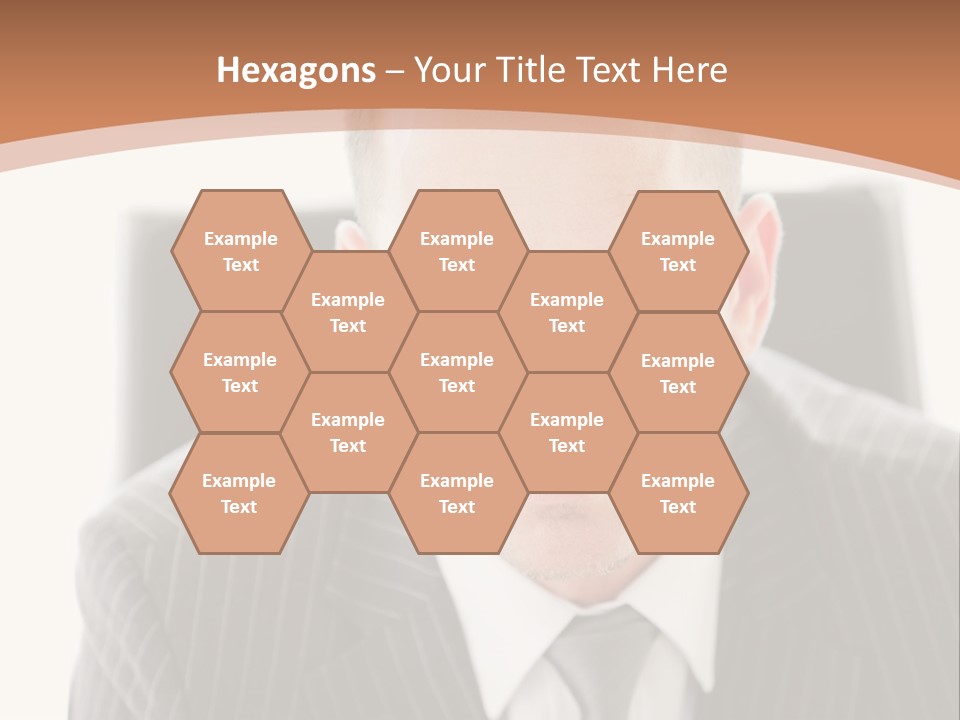 A Man In A Suit Is Looking At The Camera PowerPoint Template