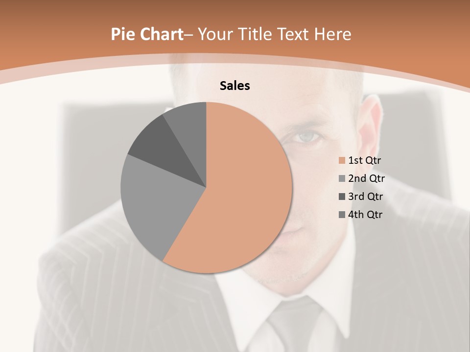 A Man In A Suit Is Looking At The Camera PowerPoint Template