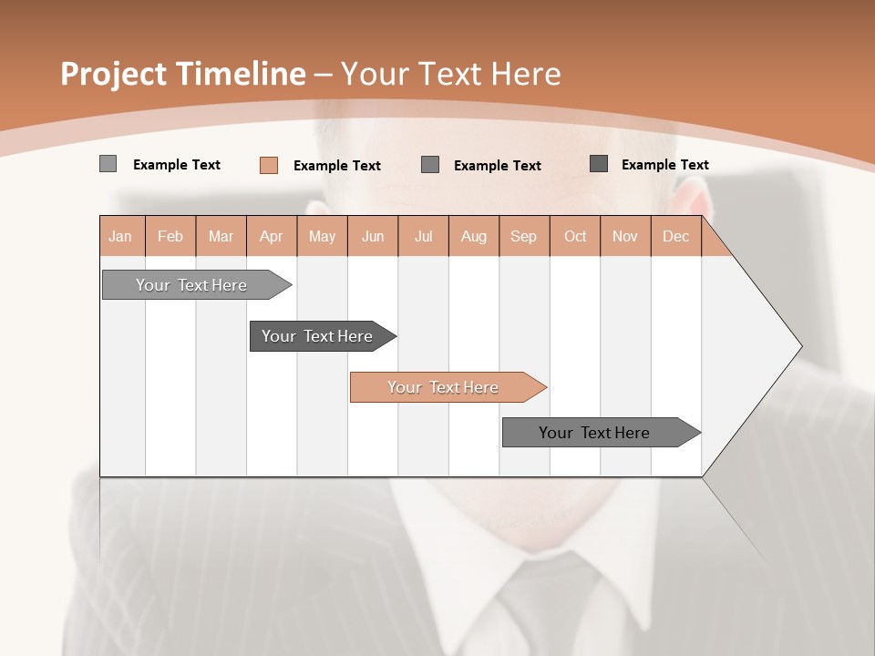 A Man In A Suit Is Looking At The Camera PowerPoint Template