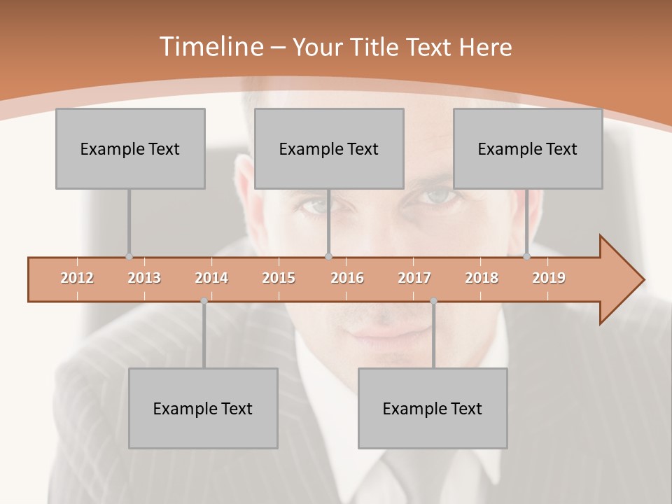 A Man In A Suit Is Looking At The Camera PowerPoint Template