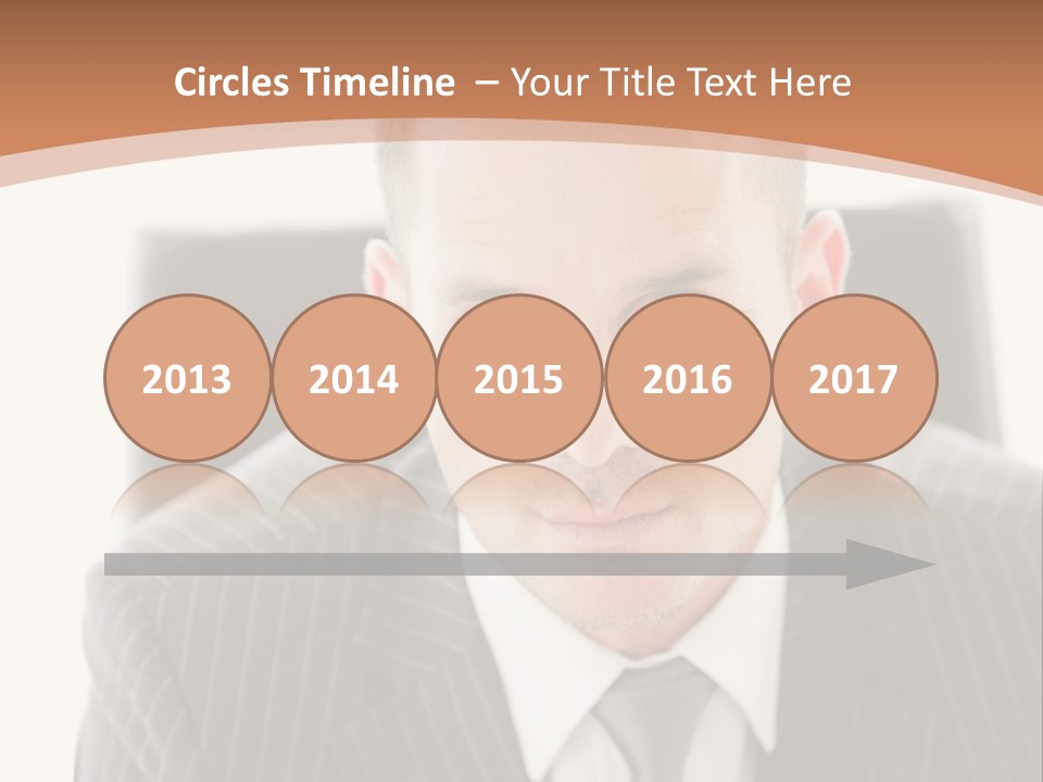 A Man In A Suit Is Looking At The Camera PowerPoint Template